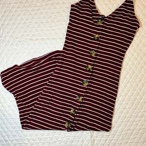 Popular Basics Midi Striped Dress